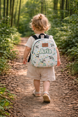 Panda Pattern Personalized Toddler Backpack – Small Size Kids Backpack for Ages 1–3, Daycare Bag