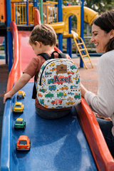 Migrating Animals Pattern Personalized Toddler Backpack – Small Size Kids Backpack for Ages 1–3, Daycare Bag