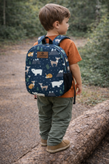 Winter Animals Pattern Preschool Backpack – Medium Size Kids Backpack for Ages 3–5, Daycare Bag