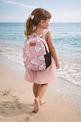 Pink Watermelon Pattern Preschool Backpack – Medium Size Kids Backpack for Ages 3–5, Daycare Bag