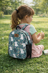 Rabbit Pattern Preschool Backpack – Medium Size Kids Backpack for Ages 3–5, Daycare Bag