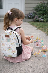 Little Princess Pattern Preschool Backpack – Medium Size Kids Backpack for Ages 3–5, Daycare Bag