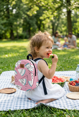 Pink Watermelon Pattern Toddler Backpack – Small Size Kids Backpack for Ages 1–3, Daycare Bag