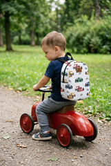 Formula Pattern Toddler Backpack – Small Size Kids Backpack for Ages 1–3, Daycare Bag