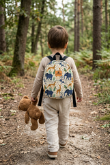 Animated Forest Pattern Toddler Backpack – Small Size Kids Backpack for Ages 1–3, Daycare Bag
