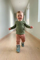 Forest Adventure Baby Booties – Cozy Non-Slip Cotton Slippers for Nature-Loving Little Feet