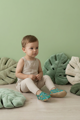 Make It Yours – Personalized Forest Pattern Booties for Babies | Non-Slip, Cotton, Home & Nursery Use