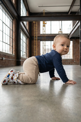 Construction Site Baby Booties – Non-Slip Cotton Slippers for Little Builders
