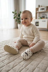 Make It Yours – Personalized Mickey Pattern Booties for Babies | Non-Slip, Organic Cotton, First Step Shoes