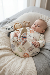 Make It Yours – Personalized Portrait of Friends Booties for Babies | Non-Slip, Organic Cotton, Home & Nursery Use