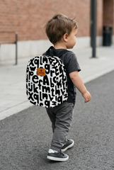 Alphabet Pattern Toddler Backpack – Small Size Kids Backpack for Ages 1–3, Daycare Bag