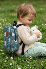 Rabbit Pattern Toddler Backpack – Small Size Kids Backpack for Ages 1–3, Daycare Bag