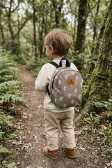 Brown Arrow Pattern Toddler Backpack – Small Size Kids Backpack for Ages 1–3, Daycare Bag