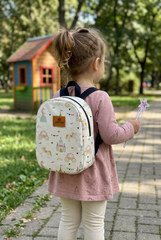 Little Princess Pattern Toddler Backpack – Small Size Kids Backpack for Ages 1–3, Daycare Bag