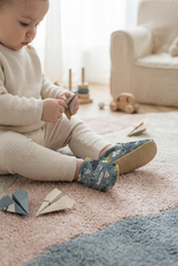 Make It Yours – Personalized Kite Pattern Booties for Babies | Non-Slip, Cotton, Unisex
