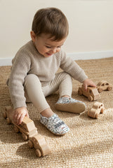 Make It Yours – Personalized Big Traffic Adventure Booties for Babies | Non-Slip, Organic Cotton, Indoor Use