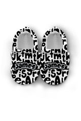 Make It Yours – Personalized Alphabe Booties for Babies | Non-Slip, Cotton, Home & Nursery Use