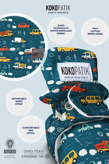 Cars Baby Booties – Fun & Colorful Non-Slip Cotton Slippers for Little Drivers