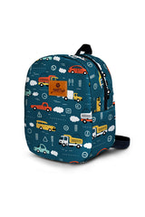 Cars Pattern Toddler Backpack – Small Size Kids Backpack for Ages 1–3, Daycare Bag