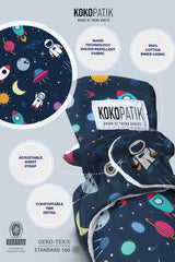 Astronaut Baby Booties – Space-Themed Non-Slip Cotton Slippers for Curious Little Explorers
