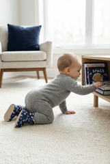 Astronaut Baby Booties – Space-Themed Non-Slip Cotton Slippers for Curious Little Explorers