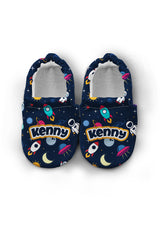Make It Yours – Personalized Astronaut Booties for Babies | Non-Slip, Organic Cotton, Home & Nursery Use