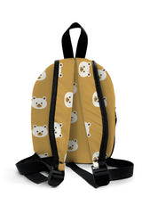 Teddy Bear Pattern Preschool Backpack – Medium Size Kids Backpack for Ages 3–5, Daycare Bag