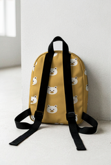 Teddy Bear Pattern Personalized Toddler Backpack – Small Size Kids Backpack for Ages 1–3, Daycare Bag