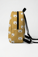 Teddy Bear Pattern Personalized Toddler Backpack – Small Size Kids Backpack for Ages 1–3, Daycare Bag