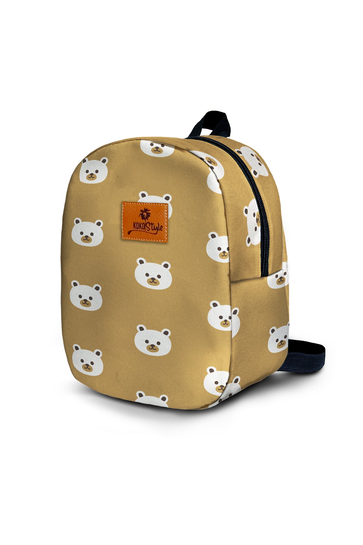 Teddy Bear Pattern Toddler Backpack – Small Size Kids Backpack for Ages 1–3, Daycare Bag