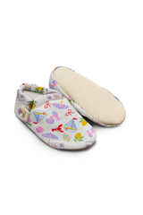Kokopatik Organic Cotton Baby Booties, Non-Slip Sole, Newborn Shoe, Indoor/Creche Footwear, Beach