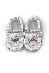 Make It Yours – Personalized Big Traffic Adventure Booties for Babies | Non-Slip, Organic Cotton, Indoor Use