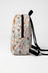 Bohemian Floral Pattern Personalized Toddler Backpack – Small Size Kids Backpack for Ages 1–3, Daycare Bag