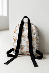 Above the Clouds Pattern Personalized Toddler Backpack – Small Size Kids Backpack for Ages 1–3, Daycare Bag
