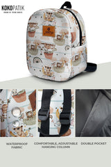 Above the Clouds Pattern Toddler Backpack – Small Size Kids Backpack for Ages 1–3, Daycare Bag