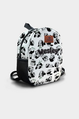 Crazy Panda Pattern Personalized Backpack – Medium Size Kids Backpack for Ages 3–6, Daycare Bag