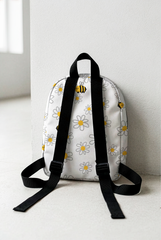 Daisy Pattern Personalized Toddler Backpack – Small Size Kids Backpack for Ages 1–3, Daycare Bag