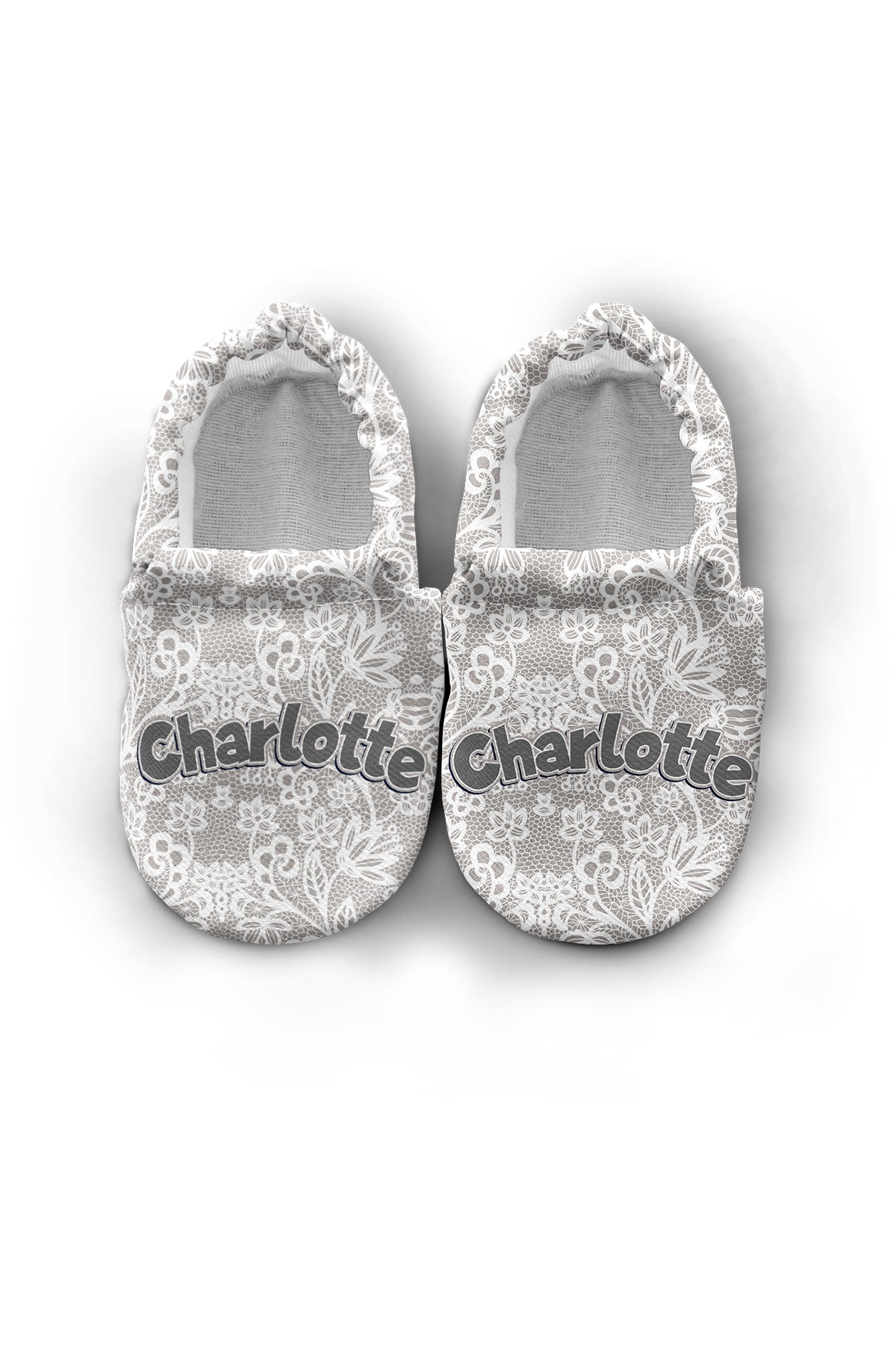 Make It Yours – Personalized Lace Pattern Booties for Babies | Non-Slip, Cotton, Unisex