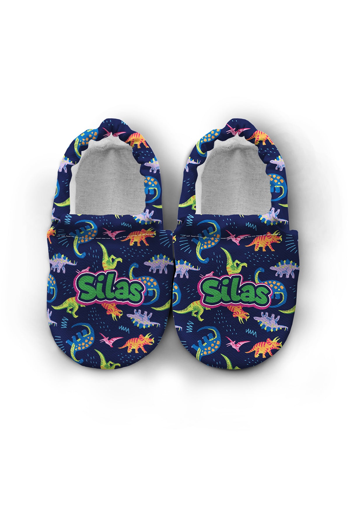 Make It Yours – Personalized Dinno Pattern Booties for Babies | Non-Slip, Cotton, Unisex