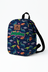 Dinno Pattern Personalized Toddler Backpack – Small Size Kids Backpack for Ages 1–3, Daycare Bag