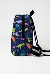 Dinno Pattern Personalized Toddler Backpack – Small Size Kids Backpack for Ages 1–3, Daycare Bag