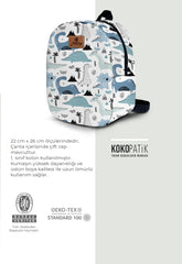Dinosaur Pattern Toddler Backpack – Small Size Kids Backpack for Ages 1–3, Daycare Bag