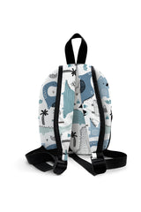 Dinosaur Pattern Personalized Backpack – Medium Size Kids Backpack for Ages 3–6, Daycare Bag