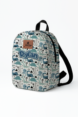 Dinosaur Pattern Personalized Toddler Backpack – Small Size Kids Backpack for Ages 1–3, Daycare Bag