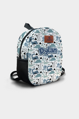 Dinosaur Pattern Personalized Backpack – Medium Size Kids Backpack for Ages 3–6, Daycare Bag