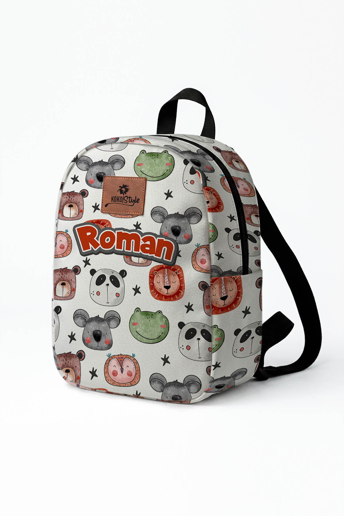 Friends Portrait Pattern Personalized Toddler Backpack – Small Size Kids Backpack for Ages 1–3, Daycare Bag