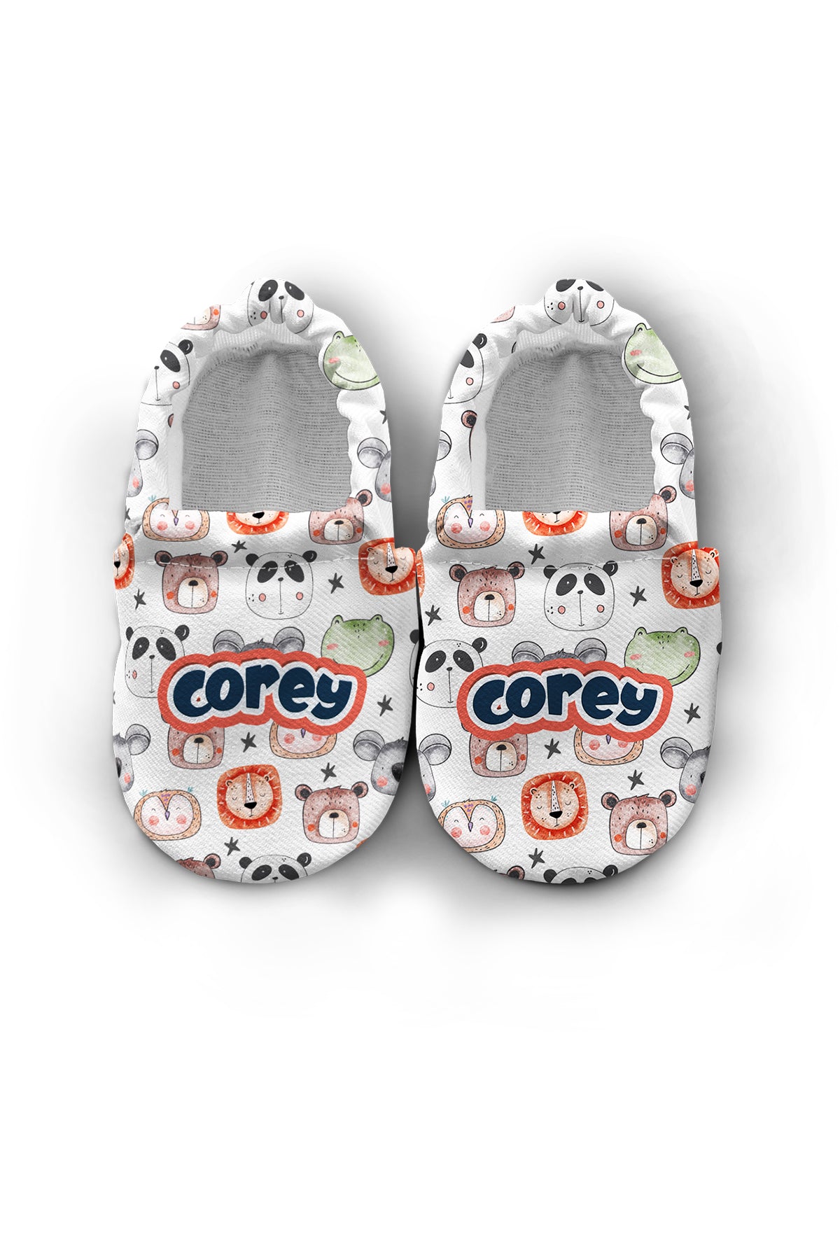 Make It Yours – Personalized Portrait of Friends Booties for Babies | Non-Slip, Organic Cotton, Home & Nursery Use