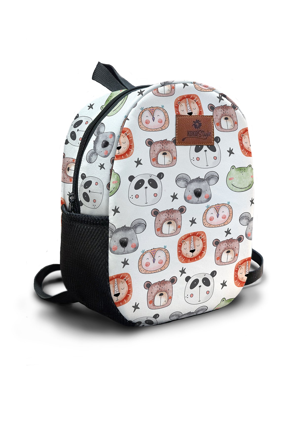 Friends Portrait Pattern Preschool Backpack – Medium Size Kids Backpack for Ages 3–5, Daycare Bag