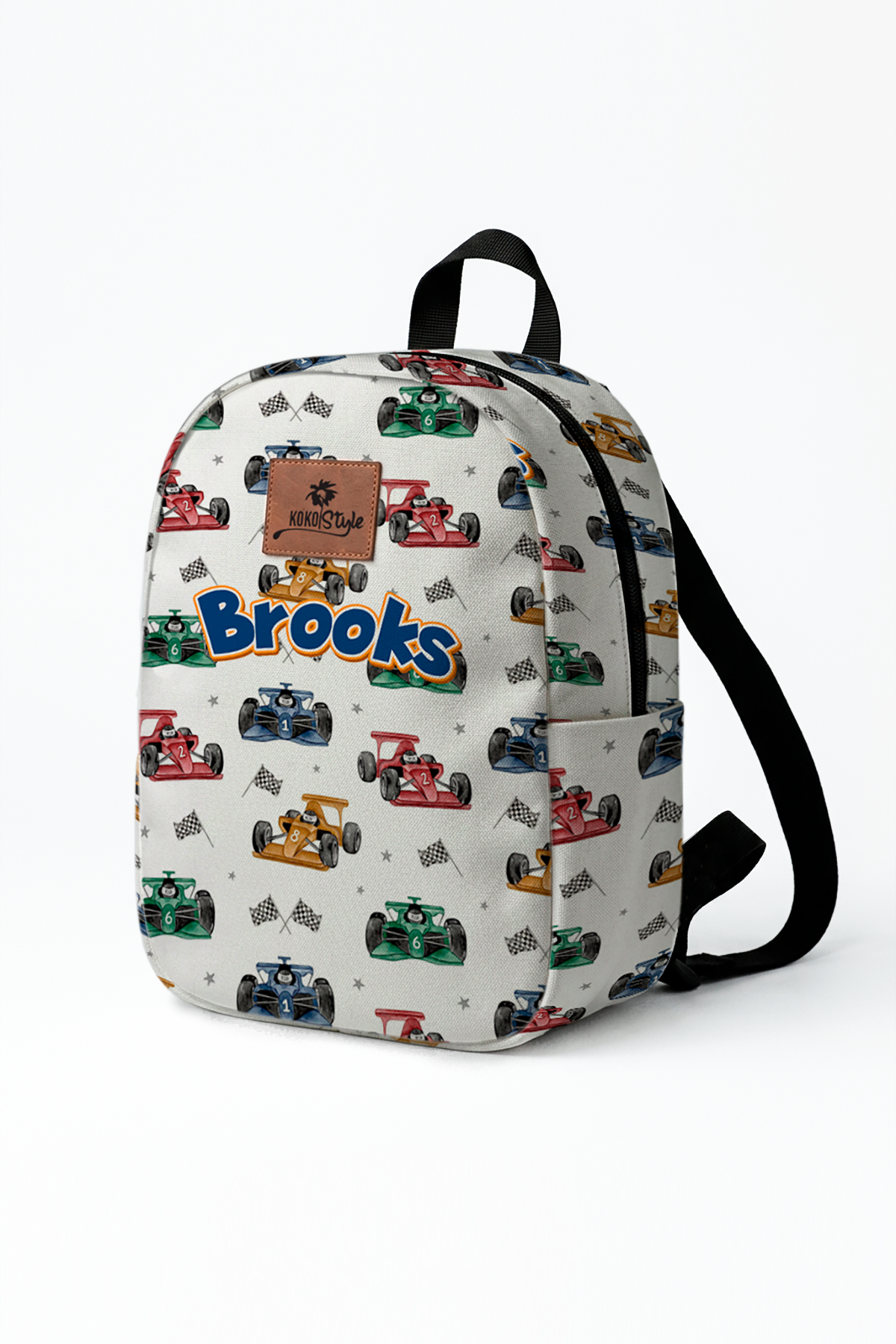 Formula Pattern Personalized Toddler Backpack – Small Size Kids Backpack for Ages 1–3, Daycare Bag