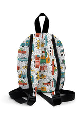 Migrating Animals Pattern Preschool Backpack – Medium Size Kids Backpack for Ages 3–5, Daycare Bag